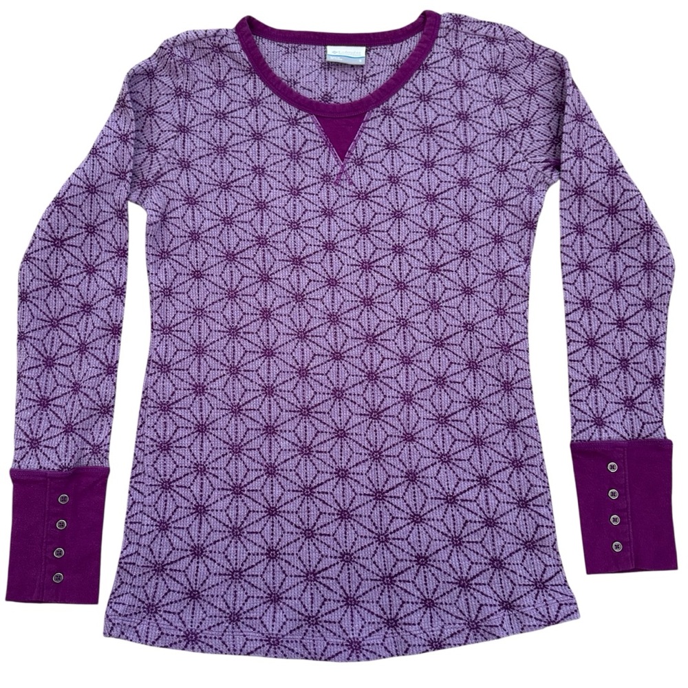 Colombia Thermal. Women’s Long Sleeve Purple Top. Warm and Lightweight.